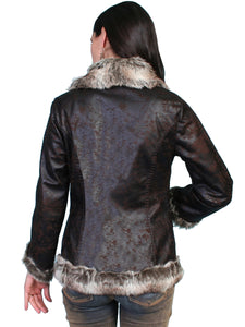 SCULLY- HIP LENGTH FAUX JACKET