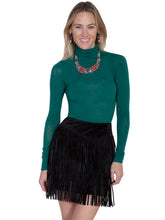 Load image into Gallery viewer, SCULLY- FRINGE SKIRT BLACK OR TAN

