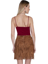 Load image into Gallery viewer, SCULLY- FRINGE SKIRT BLACK OR TAN
