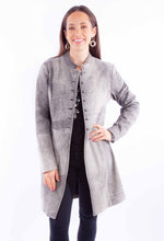 Load image into Gallery viewer, SCULLY- GREY LEATHER JACKET
