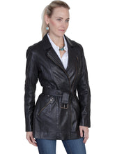 Load image into Gallery viewer, SCULLY- HIP LENGTH LEATHER JACKET
