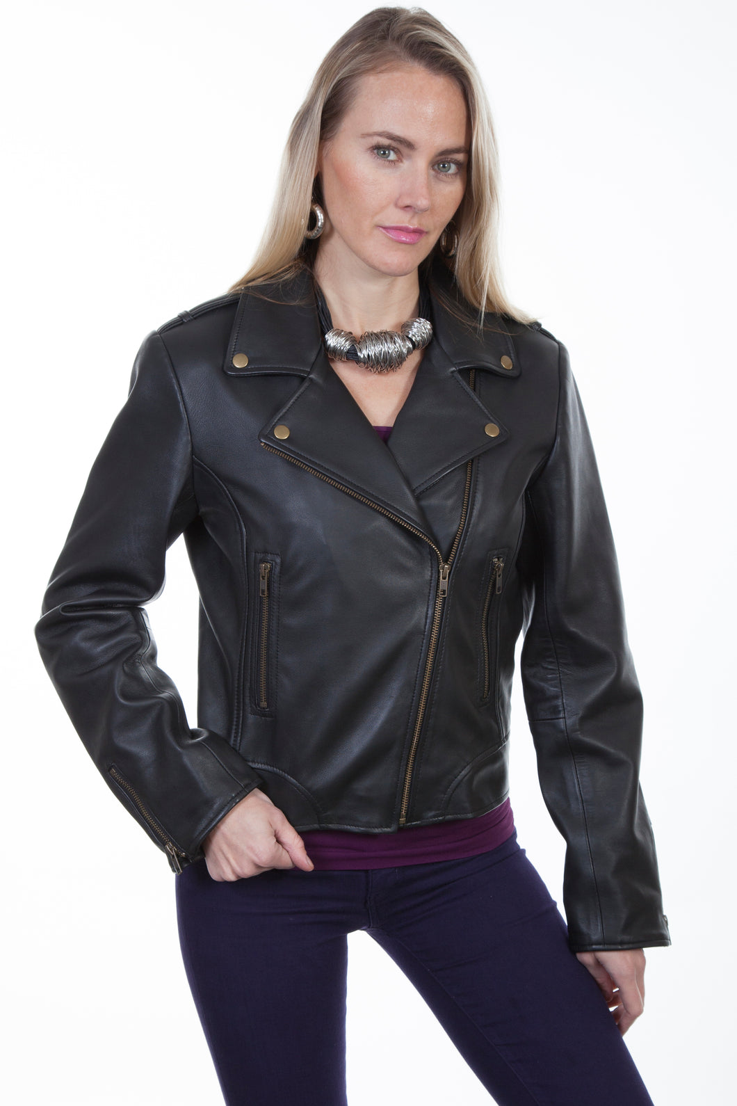 SCULLY LEATHER- MOTO JACKET