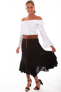 SCULLY- MIDI HANKY BOTTOM SKIRT