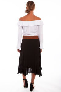 SCULLY- MIDI HANKY BOTTOM SKIRT
