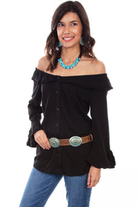 SCULLY- PEASANT STYLE BLOUSE ASST COLORS