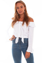 Load image into Gallery viewer, SCULLY- PEASANT STYLE BLOUSE ASST COLORS
