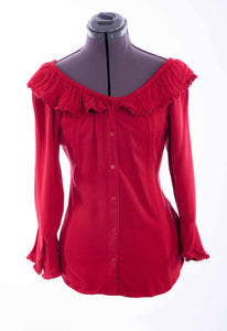 SCULLY- PEASANT STYLE HOT PINK OR RED