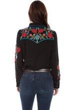 Load image into Gallery viewer, SCULLY- WESTERN EMBROIDERED BLOUSE
