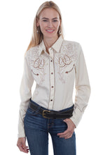 Load image into Gallery viewer, SCULLY- WESTERN EMBROIDERED SHIRT
