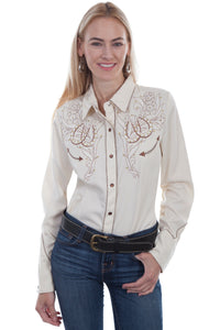 SCULLY- WESTERN EMBROIDERED SHIRT