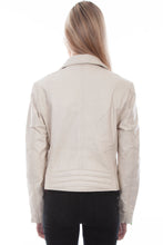 Load image into Gallery viewer, SCULLY- OFF WHITE MOTO JACKET
