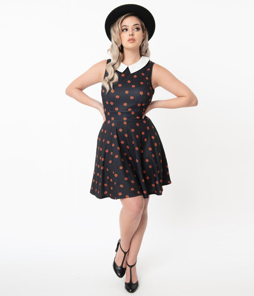 FINAL SALE SMAK PARLOUR- PUMPKIN PRINT DRESS