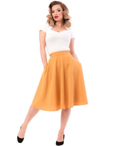 STEADY- HI WAIST CIRCLE SKIRT ASST COLORS