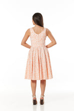Load image into Gallery viewer, TIMELESS- PASTEL PEACH FLORAL DRESS
