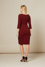 Load image into Gallery viewer, FINAL SALE TIMELESS SHEEN- KATHERINE FITTED POLKADOT DRESS
