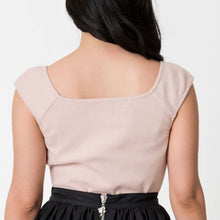 Load image into Gallery viewer, FINAL SALE UNIQUE VINTAGE- PINK SQUARE NECK TOP
