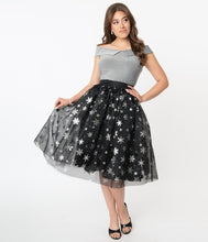 Load image into Gallery viewer, FINAL SALE UNIQUE VINTAGE- SNOWFLAKE SKIRT
