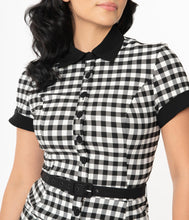 Load image into Gallery viewer, UNIQUE VINTAGE- GINGHAM ROMPER
