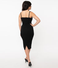 Load image into Gallery viewer, FINAL SALE UNIQUE VINTAGE- CORSET STYLE WIGGLE DRESS
