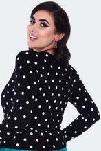 Load image into Gallery viewer, VOODOO VIXEN- POLKADOT CARDIGAN ASST COLORS
