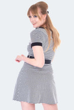 Load image into Gallery viewer, VOODOO VIXEN- HOUNDSTOOTH MINI DRESS
