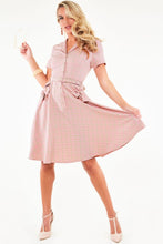 Load image into Gallery viewer, VOODOO VIXEN- PINK PLAID DRESS
