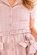 Load image into Gallery viewer, VOODOO VIXEN- PINK PLAID DRESS
