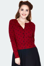 Load image into Gallery viewer, VOODOO VIXEN- POLKADOT CARDIGAN ASST COLORS
