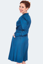Load image into Gallery viewer, VOODOO VIXEN- SATIN SHIRT DRESS
