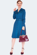 Load image into Gallery viewer, VOODOO VIXEN- SATIN SHIRT DRESS
