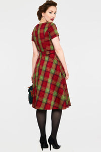 VOODOO VIXEN- TARTAN PLAID DRESS