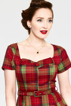 Load image into Gallery viewer, VOODOO VIXEN- TARTAN PLAID DRESS
